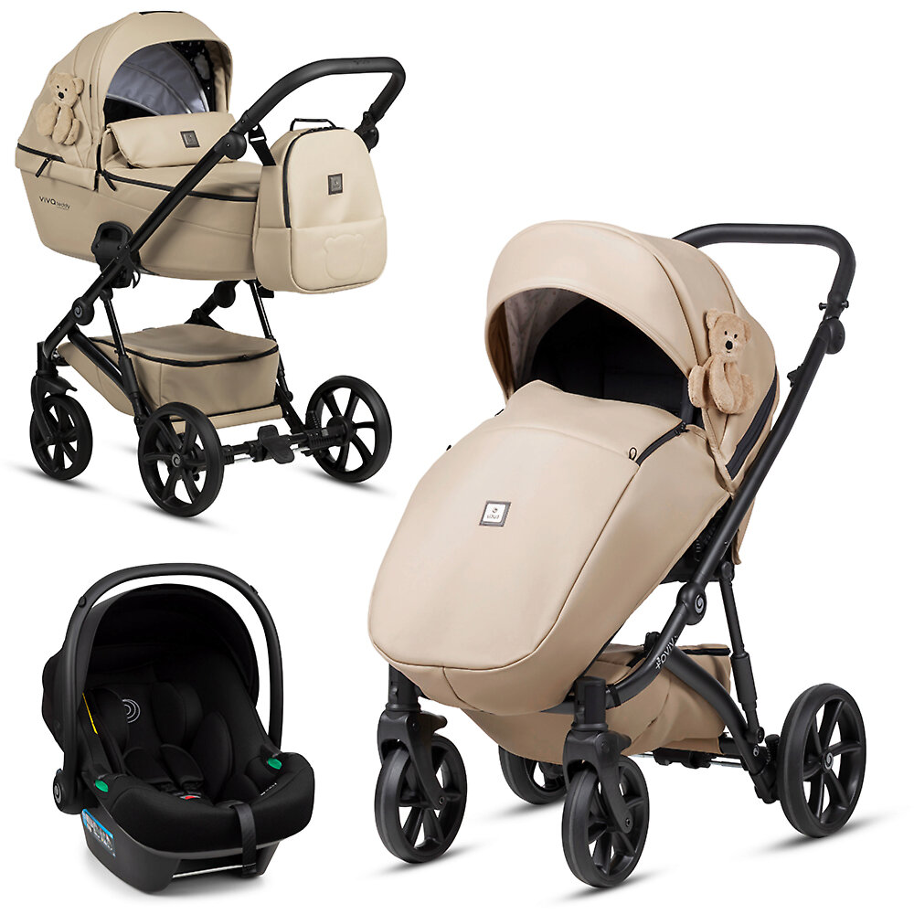 Tutis Viva 5 Plus + Elo Lux i-Size - Кремовый (Creamy / Teddy)