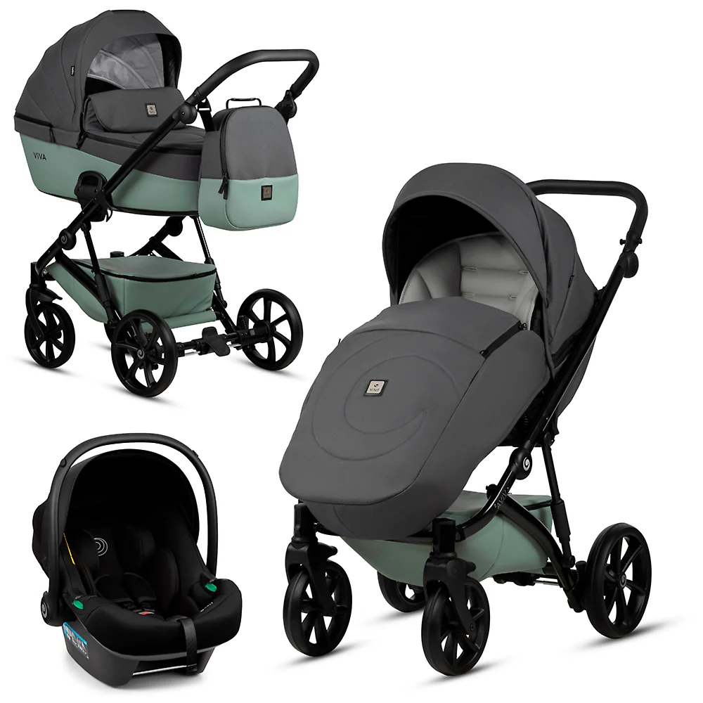 Tutis Viva 5 Plus + Elo Lux i-Size - Серо-зелёный (Sage)