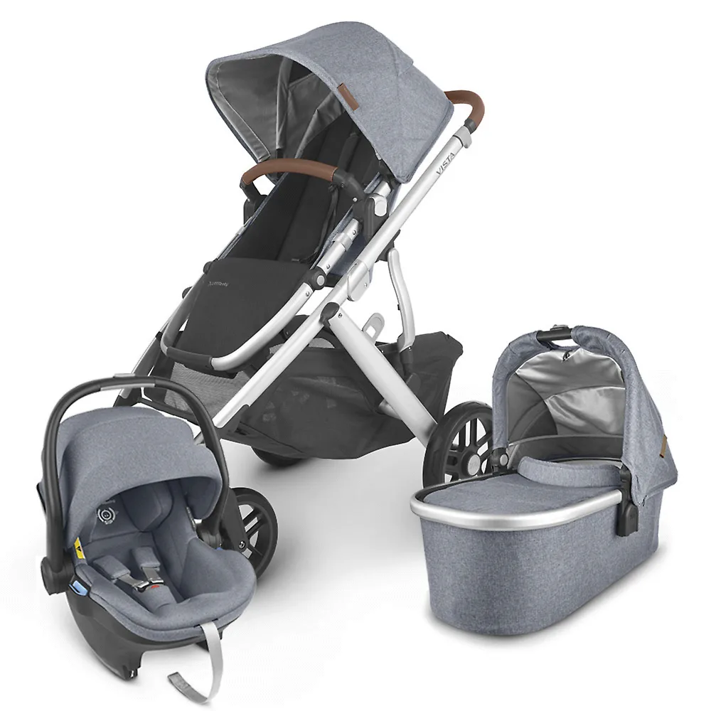 UPPAbaby Vista V2 + Mesa i-Size - Голубой меланж (Gregory)