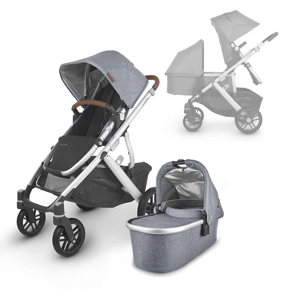 UPPAbaby Vista V2 - Голубой меланж (Gregory)