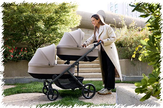 Детская коляска для двойни Anex Modu